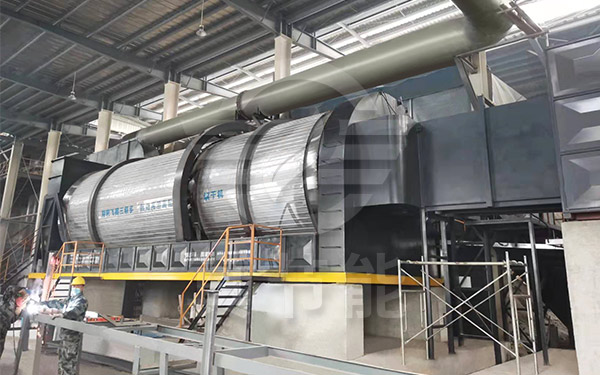 藥渣烘干機(jī)運(yùn)行現(xiàn)場(chǎng) 藥渣烘干機(jī)運(yùn)行現(xiàn)場(chǎng)