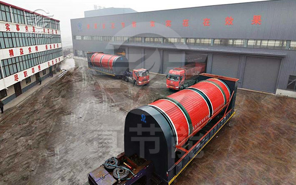 豆渣烘干機(jī)運輸現(xiàn)場